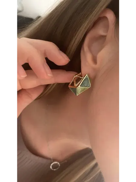 Серьги с эмалью mollastar