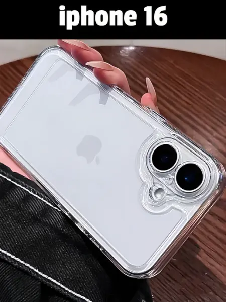Чехол на iphone 16 прозрачный качественный силикон iPhone чехлы