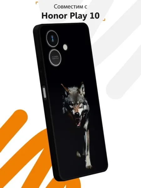 Чехол на Honor Play 10 с принтом Волк Мобилиус