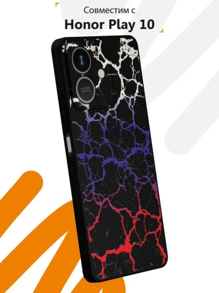 Чехол на Honor Play 10 с принтом Флаг России Мобилиус