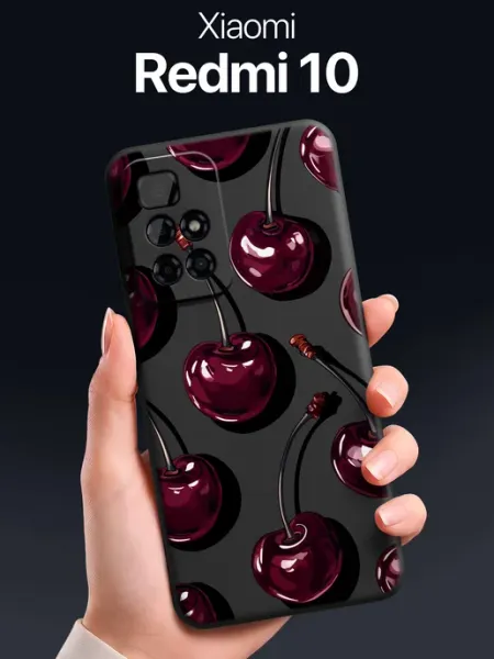 Чехол на Xiaomi Redmi 10 с вишней SCDesign