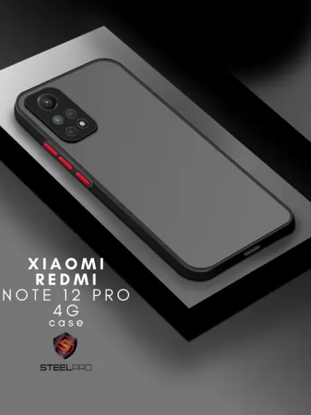 Чехол для Redmi Note 12 Pro 4G матовый SteelPro