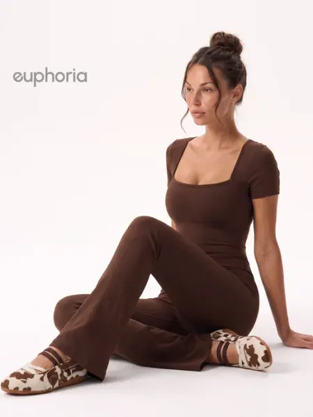 EUPHORIA Комбинезон спортивный клеш для фитнеса