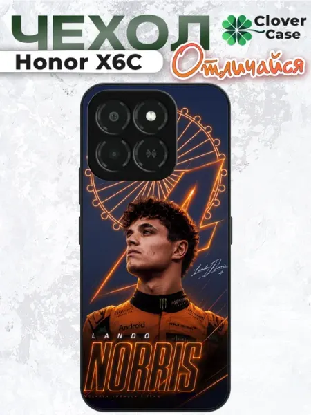 Чехол на Honor X6C F1 Ландо Норрис CloverCase