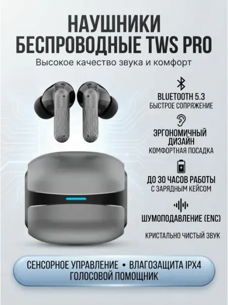 Наушники беспроводные TWS PRO BT5.4 ENC