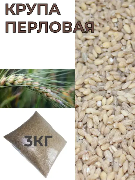 ЖИтница Перловая крупа, перловка в пакете 3кг