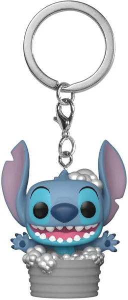 Брелок Стич в ванне Stitch in bathtub из мультфильма Лило и Стич