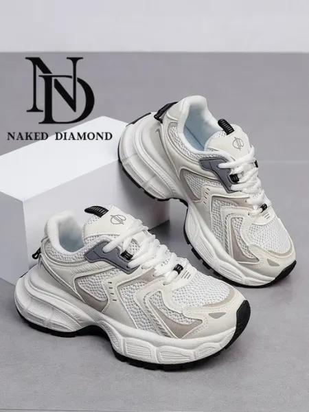 Кроссовки демисезонные спортивные на платформе беговые Naked Diamond