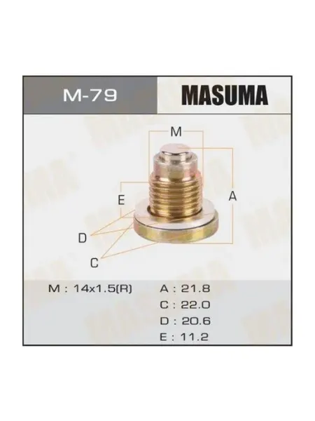 Болт маслосливной с магнитом M-79 14х1.5 мм Mazda MASUMA