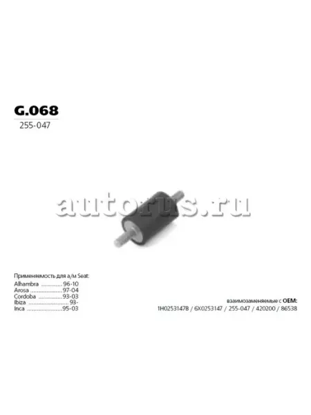 Кольцо подвески глушителя BMW FORD VAGSkoda TRANSMASTER UNIVERSAL