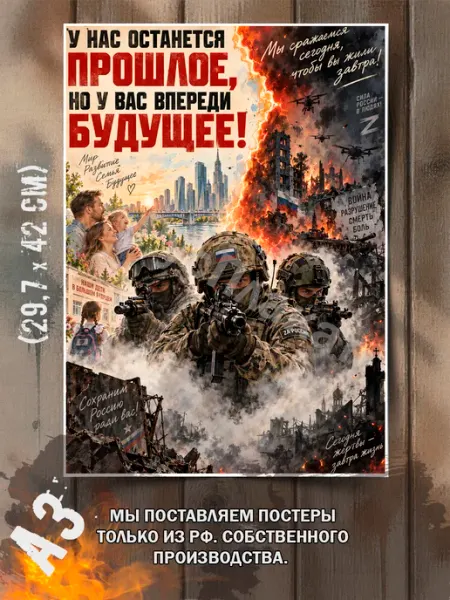 Постер военный советский Постеры интерьерные для дома от Versa Colour