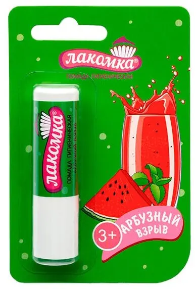 Бальзам для губ, Лакомка, арбузный взрыв, 2,8 г