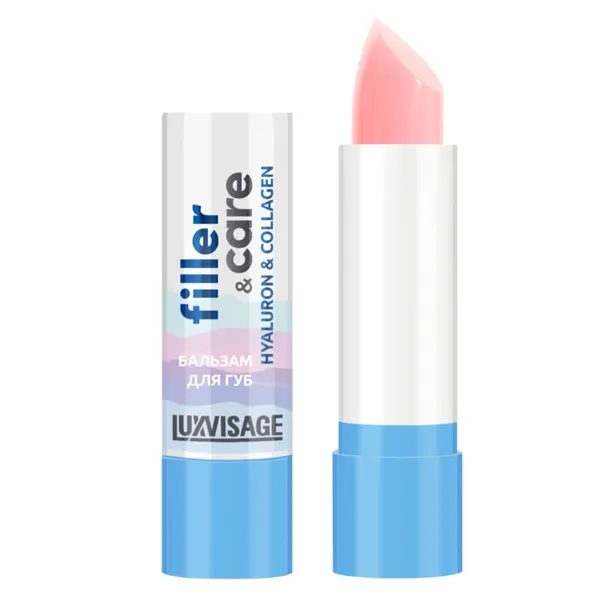 Lux visage бальзам для губ filler & care hyaluron & collagen