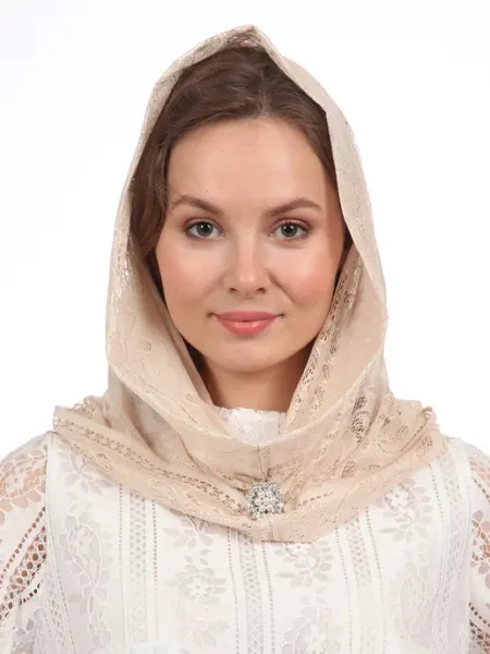 Ever Young Капор-накидка, для церкви,храма,ниспадающий