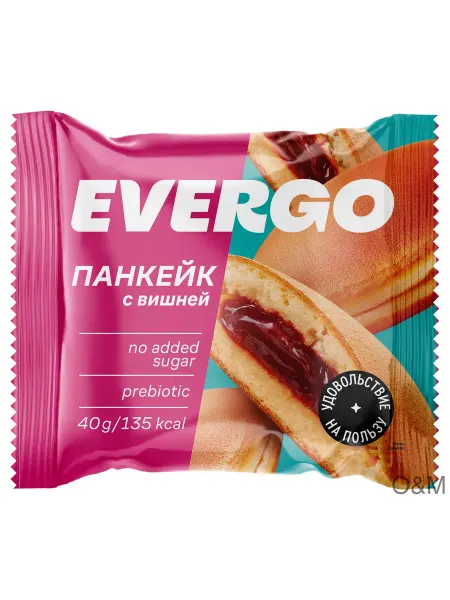 Панкейк Evergo с вишневой начинкой, 4шт