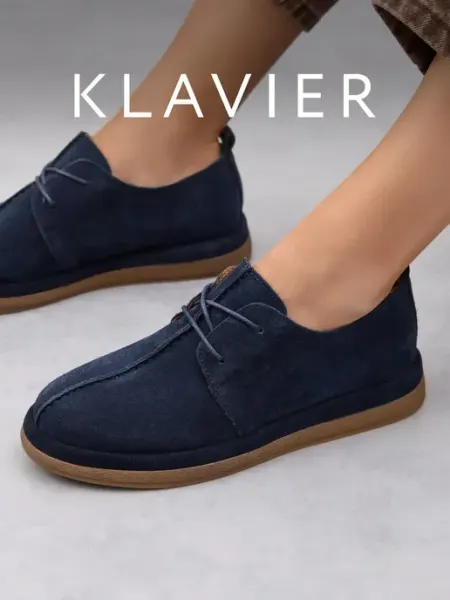 Полуботинки замшевые женские KLAVIER