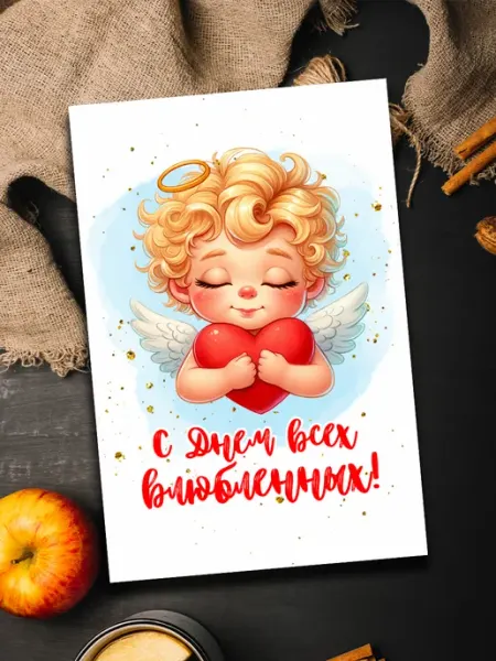 Открытка на день влюбленных Podarkoz