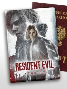 Обложка на паспорт игра Resident Evil Requiem Обитель зла