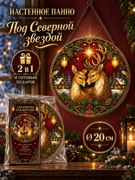 Панно новогоднее Под Северной Звездой Argudara Wall Decor