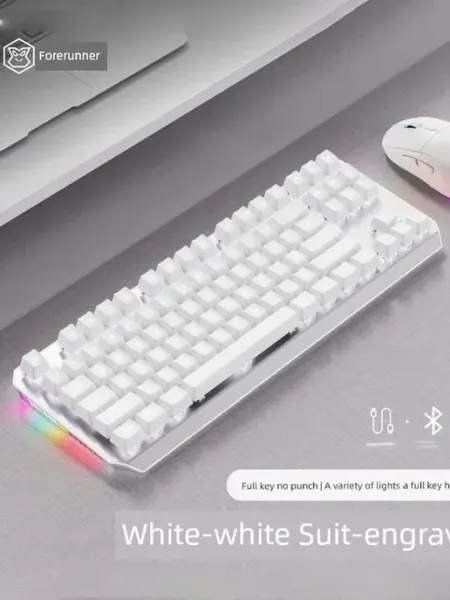 Механическая клавиатура Eweadn TK870 WHITE, проводная, для и…