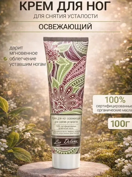 Крем для ног освежающий для снятия усталости Oriental Touch liv delano