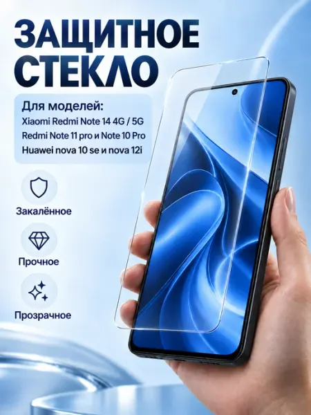 Защитное стекло на xiaomi redmi note 14 4g Tru Tech