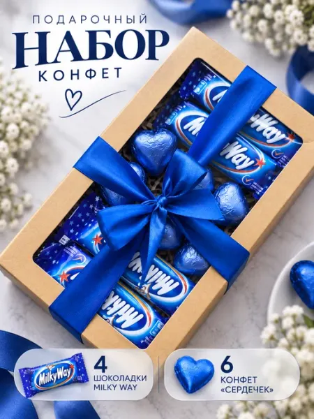 Подарочный набор сладостей Milky Way с конфетами