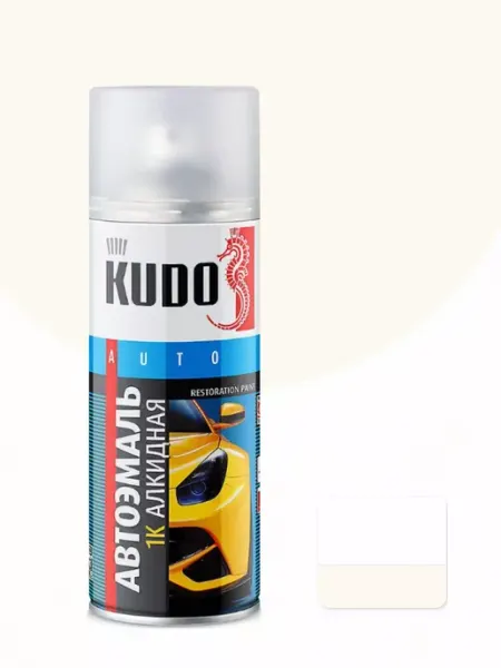 1K эмаль автомобильная ремонтная,Daewoo(12Uсливочно белая) KUDO