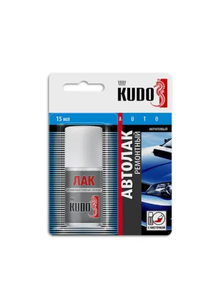 Лак автомобильный ремонтный с кисточкой KUDO