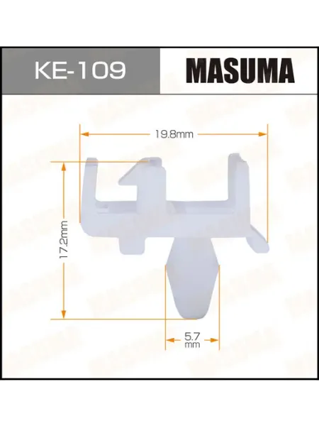 Клипса автомобильная KE109 (50 шт.) MASUMA
