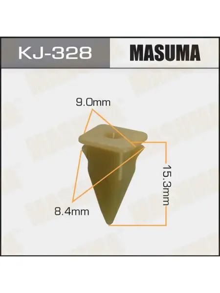 Клипса автомобильная KJ328 (50 шт.) MASUMA