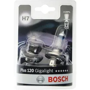Лампа автомобильная BOSCH Gigalight Plus 120 Pure Light H7 12V 55W PX26d +120%, (1987301426)