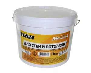 Водоэмульсионная краска для стен и потолков Movatex EXTRA