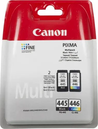Картридж для принтера струйный Canon PG-445/CL-446 8283B004/008 многоцветный/черный набор