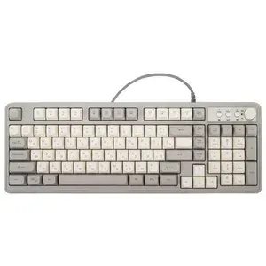 Клавиатура SONNEN K620 для компьютера проводная бесшумная USB, 102+98 клавиш, LED-подсветка, серая (513950-4027/1)