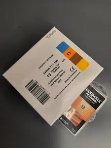 Батарейки (60шт) для слуховых аппаратов DURACELL ZA13 (PR48) 1.45В воздушно-цинковые