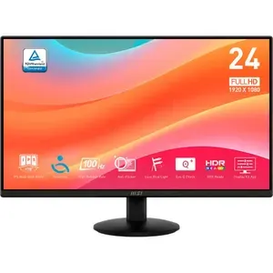MSI 23.8" Монитор Монитор MSI 23,8" PRO MP242L, 16:9, IPS, FHD, 4ms, 250cd, 100Hz, HDMI, DP (9S6-3PD5CT-008), IPS, 1920x1080, 100 Гц, черный