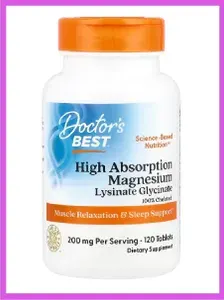 Doctor's Best Магний с высокой степенью усвоения 100 мг 120 таблеток хелатная форма