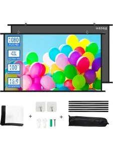 Настенный Экран для Проектора 100" с Чёрной Подложкой
