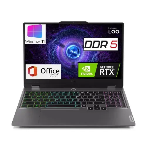 Lenovo Игровой Ноутбук Lenovo LOQ IPS 15,6" 144гц, Core i7 13650HX (14 ядер до 4.9ггц) , 32 Gb DDR5 , SSD 1TB, RTX 5060-8Gb, Win 11 PRO+MS office Игровой ноутбук 15.6", Intel Core i7-13650HX, RAM 32 ГБ, SSD 1000 ГБ, NVIDIA GeForce RTX 5060 (8 Гб), Windows Pro, серый металлик, Русская раскладка