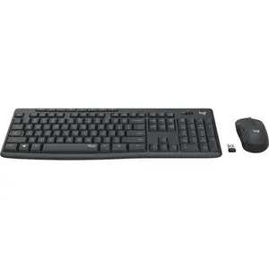 Комплект клавиатура + мышь Logitech MK295 Silent Wireless Combo, беспроводной, черный, 111 клавиш, USB-ресивер (920-009807)