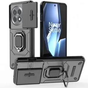 Transformer Ring Holder Противоударный чехол с кольцом и шторкой камеры для OnePlus 13R / Ace 5 / 5 Pro