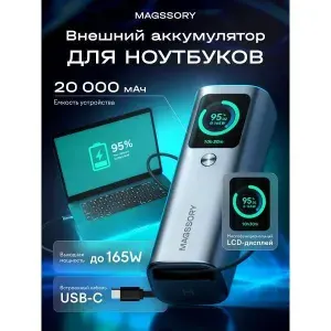 Внешний аккумулятор Magssory Gear 20K 165W PBN007