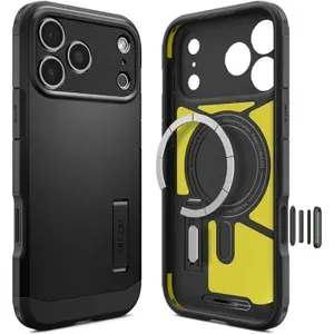 Spigen подходит для iPhone 17 Pro Max.Чехол для мобильного телефона с диагональю 6,9 дюйма, прочная броня <кнопка управления камерой>-черный