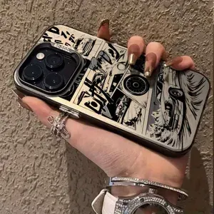 Чехол на Aйфон 17 Про Макс / IPHONE 17 PRO MAX чёрный с принтом автомобильный стильный силиконовый противоударный