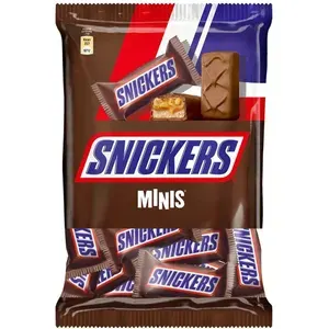 Батончик Snickers Minis шоколадный с арахисом, карамелью и нугой 180 г