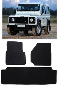 Ева коврики Land Rover Defender 5дв 1983 - 2016/ Ева ЭВА СОТА/ цвет Серый c серой окантовкой / EVA Smart / коврики в салон автомобиля Ланд Ровер