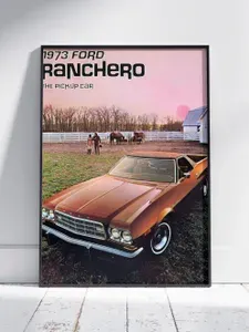 Плакат на стену для интерьера Легенды Авто (Форд Ранчеро - Ford Ranchero 2) - Постер по машине формата A4 (21x30 см)