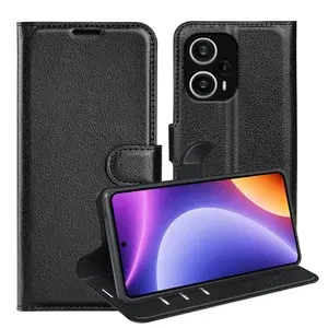 Чехол-книжка PRESTIGE с функцией подставки для Poco F5 (черный)