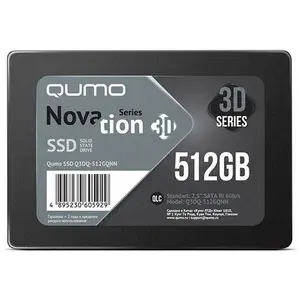 QUMO 512 ГБ Внутренний SSD-диск Novation, 2.5", SATA III 6 Гбит/с (Q3DQ-512GQNN)